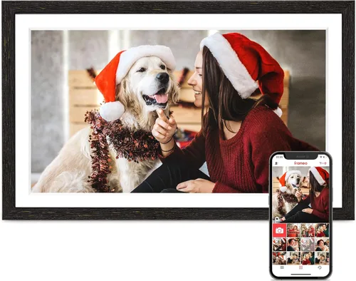 Miniatura 13 de Portarretratos digital WiFi con Frameo, 10.1 pulgadas, 1280 x 800 IPS, 32 GB, rotación automática, comparte video e imagen, regalo de cumpleaños
