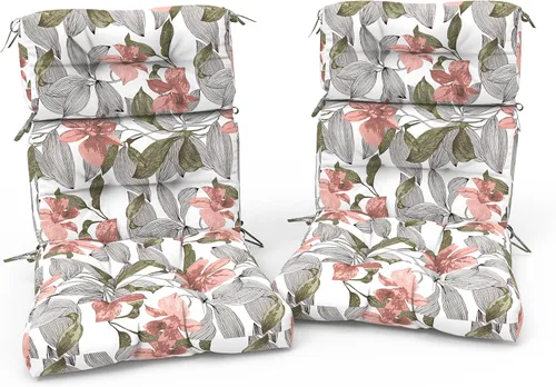 Miniatura 34 de Cojines Adirondack para sillas de patio con respaldo alto para exteriores, cojines Adirondack para jardín, porche, uso en sillas de oficina en casa