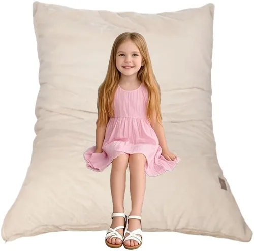 Miniatura 9 de Silla de Puf Wonder Space – Relleno de Espuma Suave Funda Desmontable y Lavable Tela Ultrasuave de Felpa - Cojín de Piso Minimalista para Niños