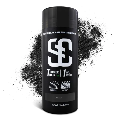 Miniatura 10 de SOVONCARE Fibras capilares blancas para adelgazar el cabello, fibras de construcción del cabello para puntos calvos, indetectables y naturales