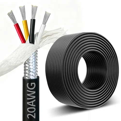 Miniatura 8 de Cable CNC de cadena blindada de 16AWG de 1.5 mm² (12 pies) UL2464 núcleo de cobre estañado, extremadamente flexible, calibre 16, cable eléctrico