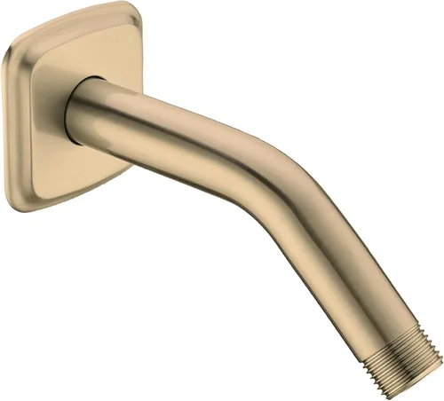Miniatura 8 de TRUSTMI Brazo de ducha en ángulo con brida montado en la pared, tubo de extensión de repuesto curvado de 9 pulgadas para cabezal de ducha fijo
