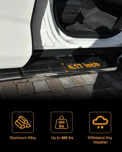 Miniatura 4 de Compatible con Toyota Highlander XU70 2020-2026 Estribos Laterales Tablero de Escalón (4.17 pulgadas)