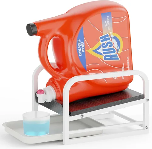 Miniatura 12 de Soporte para Detergente de Ropa Líquido, Soporte para Detergente de Ropa, Soporte para Detergente Líquido con Bandeja para Goteo
