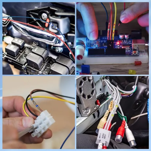 Miniatura 8 de TICONN 200 conectores de alambre con sello de soldadura, conectores a tope termorretráctiles, terminales de cable eléctrico impermeables y aislados