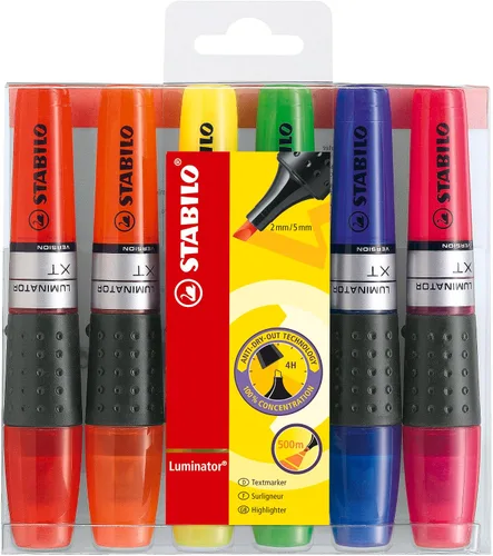 STABILO Resaltador LUMINATOR Cartera de 6 colores surtidos