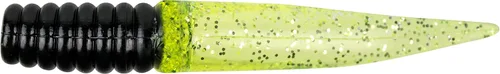 Miniatura 24 de Bobby Garland Slab Slay'R Señuelo de pesca de plástico suave para crappie, equipo de pesca y accesorios, 2 pulgadas, Chartreuse Silver Chartreuse