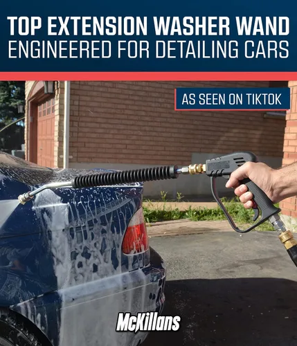Miniatura 5 de McKillans® Varita de extensión para lavadora a presión de automóvil, extensión de varita para lavado de autos, repuesto de varita de lavado a