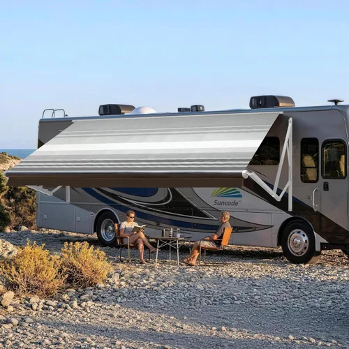 Miniatura 17 de Suncode Toldo para autocaravana para caravana y cámper, toldo eléctrico para cámper, kit completo de toldo eléctrico para cámper, marco blanco