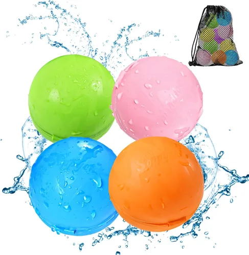 SOPPYCID - Globos de bomba de agua reutilizables, juguete de verano, juguete de agua para niños y niñas, juguetes de piscina y playa para niños de 3