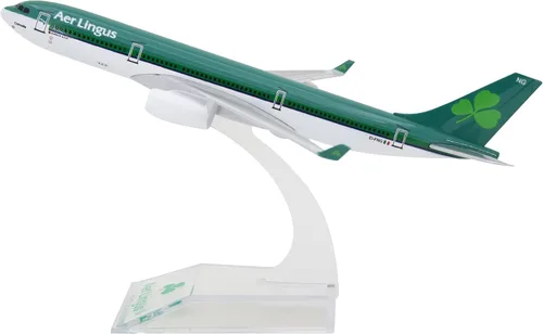TANG DYNASTY 1:400 Air Bus A330-300 Irlanda AER Lingus Metal Avión Modelo Avión Modelo Avión de Juguete (Verde)