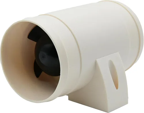 Vinland Marine Soplador de sentina ABS moldeado por inyección Ø3 de diámetro, sistema de 12 voltios, fusible de 2.7 A; 2.5 amperios; 158 CFM