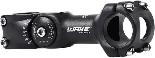 WAKE MTB Stem 31.8 3.543 in 4.331 in 0 60 grados ajustable de bicicleta de montaña vástago de manillar corto para la mayoría de bicicletas,