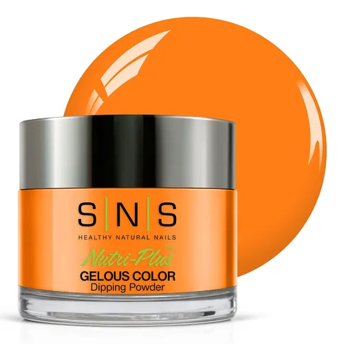 Miniatura 11 de SNS - Polvo de inmersión de uñas, polvo de inmersión de color, caramelo Hard Rock (naranja), CS051, color de uñas de larga duración dura 14 días
