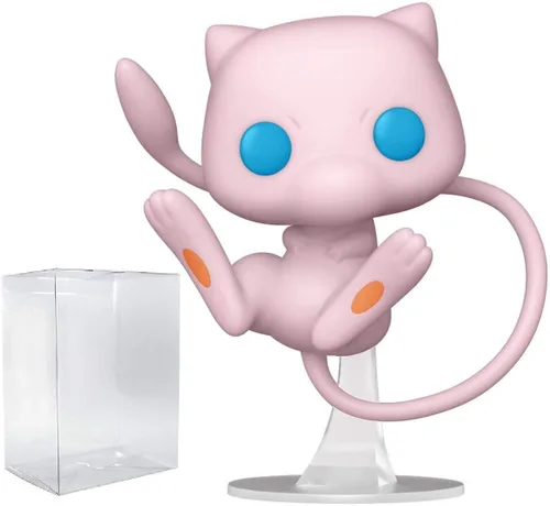 Funko Pop! Games: Pokemon - Figura de vinilo Mew (incluye funda protectora de caja compatible), multicolor, 3.75 pulgadas