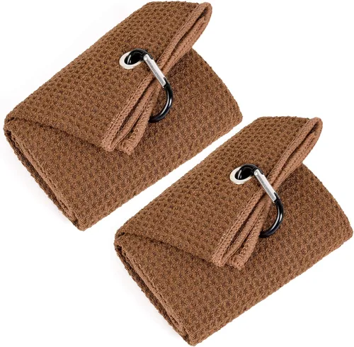 Miniatura 13 de Mile High Life Premium Waffle-Weave Golf Towel 16" X 24" Extra Absorbent & Quick-Dry Ultra-Soft Microfiber Carabiner Clip Multi