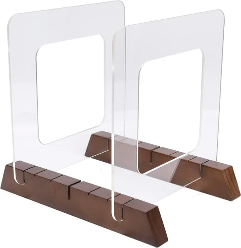 Miniatura 2 de BADALU Soporte de almacenamiento de discos de vinilo extraíble con diseño de ranura profunda antideslizante, almacena y sostiene hasta 60 álbumes
