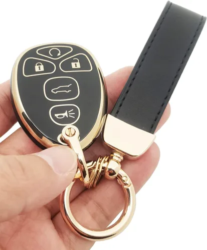 Miniatura 4 de Funda para llavero de TPU compatible con Chevy Tahoe Suburban GMC Acadia Yukon y Cadillac y Buick Lucerne Enclave Pontiac Key Fob