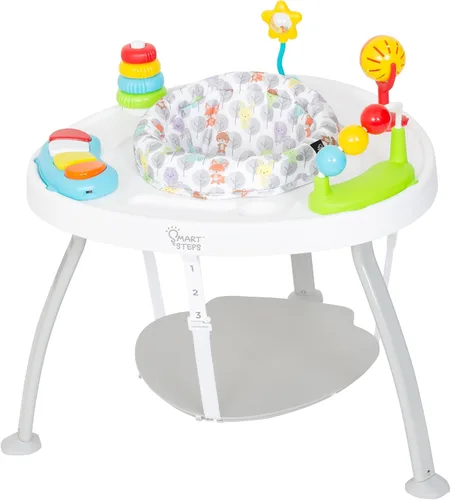 Miniatura 23 de Smart Steps® Explore N’ Play 5 en 1 de asiento de actividad a elevador, Azul Safari Divertido