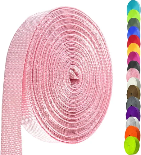 Miniatura 7 de Cinta de nailon de 1.5 pulgadas, correa de nailon resistente de 12 yardas, cinta de nailon duradera para equipo de interior o exterior, manualidades
