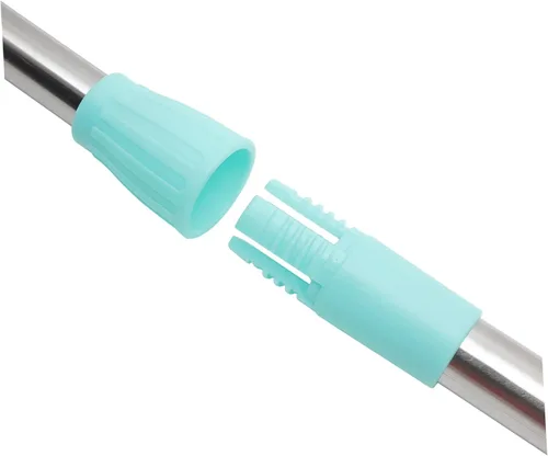 Miniatura 2 de Varilla telescópica de acero inoxidable para colgar ropa ropa que alcanza poste gancho varilla balcón uso en el hogar Verde