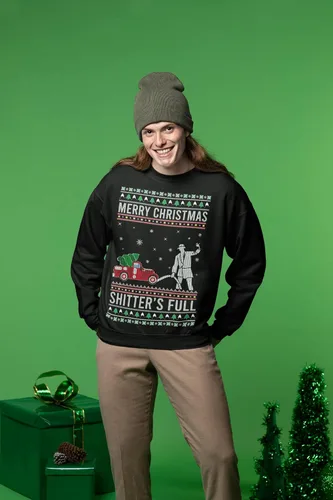 Miniatura 6 de Wild Bobby Merry Christmas Shitter's Full Funny Ugly Christmas Sweater Crewneck Graphic Sweatshirt