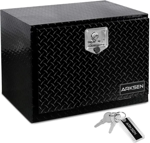 Miniatura 12 de ARKSEN - Caja de herramientas de aluminio con placa de diamante de 36 pulgadas, para camioneta, cuatrimoto, remolque, con cerradura y llave