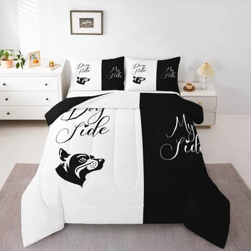 Miniatura 25 de Erosebridal Juego de edredón para parejas, juego de ropa de cama tamaño individual con lentejuelas doradas con purpurina dorada, edredón acolchado
