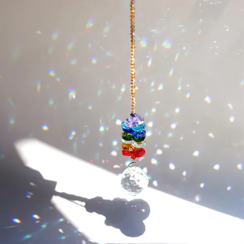 Miniatura 4 de H&D - Atrapasueños con cristales de 30mm para regalo