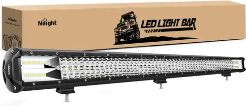 Miniatura 10 de Nilight - 18003C-A barra de luz LED de 15 pulgadas, 216 W, triple fila, haz combinado de luz difusa y concentrada, 21600 lúmenes, súper brillante