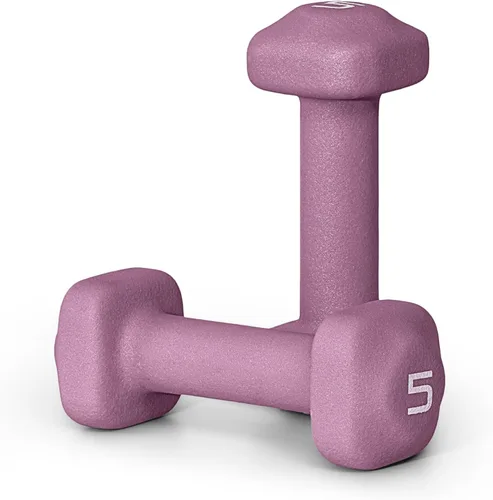 Miniatura 16 de Tone Fitness Pares de Mancuernas de Pesas de Neopreno con Cabeza Cuadrada Antirrodamiento Múltiples Opciones Azul
