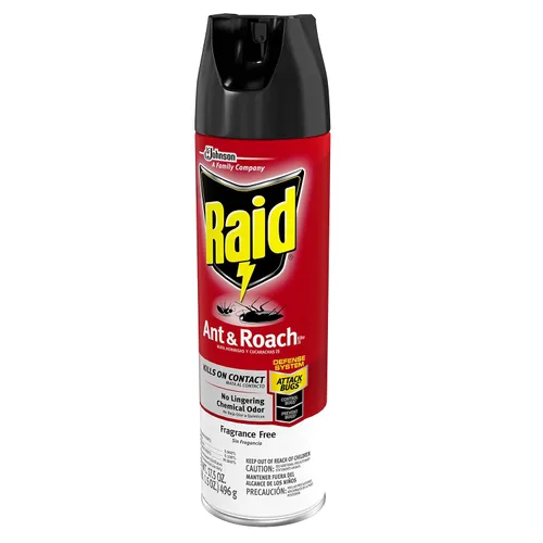Miniatura 3 de Raid Ant & Roach Killer, insecticida de interior, poder de matanza residual, sin fragancia, 17.5 onzas