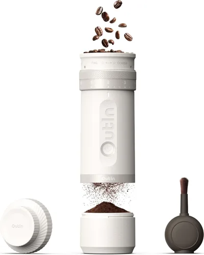 Miniatura 9 de OutIn Fino - Molinillo de café eléctrico portátil, molinillo de granos de café ajustable con 28 ajustes de molienda precisos, molinillo de café