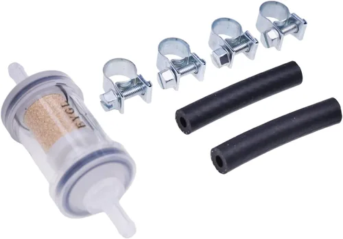Miniatura 4 de Kit de filtro de combustible diésel con abrazaderas y mangueras con elemento de bronce de 297 micras compatible con el sistema de combustible