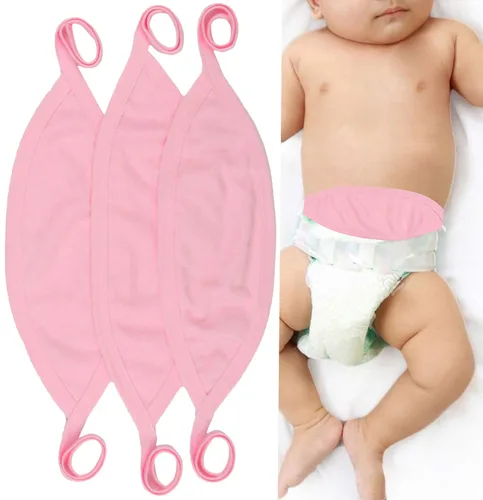 Miniatura 10 de ToBeInStyle Paquete de 3 Cómodas Fajas Abdominales para Bebés Recién Nacidos - Pastel - Talla Única Paquete de 3: Pastel