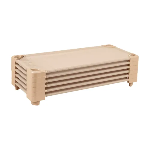 Miniatura 13 de ECR4Kids Catre Infantil Apilable, Listo para Ensamblar, Tamaño Estándar, Mobiliario de Aula, Verde, Paquete de 6
