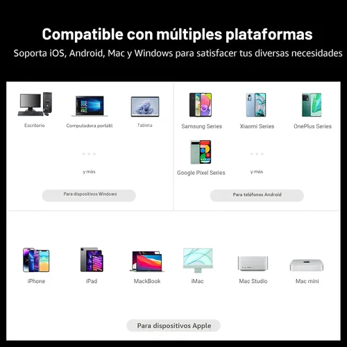Miniatura 8 de Fosi Audio DS2 USB C a AUX Amplificador de auriculares DAC Dongle 0.138 in Jack Audio Amplificador portátil de doble salida DSD256 0.173 in