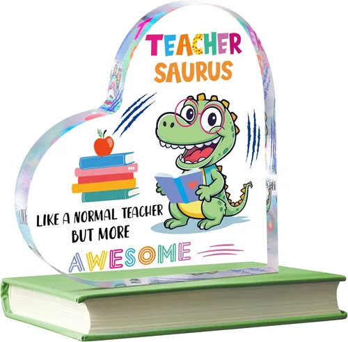 Miniatura 30 de Yookeer Regalos de agradecimiento para profesores, pisapapeles acrílico de manzana de 3 pulgadas, el mejor regalo para profesores, regalo