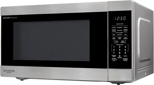 Miniatura 12 de SHARP Horno microondas para encimera con plato giratorio extraíble de 16.5 pulgadas, 1200 vatios, 2.2 pies cúbicos, acero inoxidable