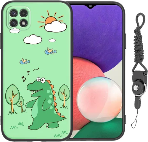 Miniatura 28 de Funda para Galaxy A51 5G (no compatible con la versión A51 4G) con correa de cordón, para niñas y mujeres, diseño lindo de anime, funda de silicona