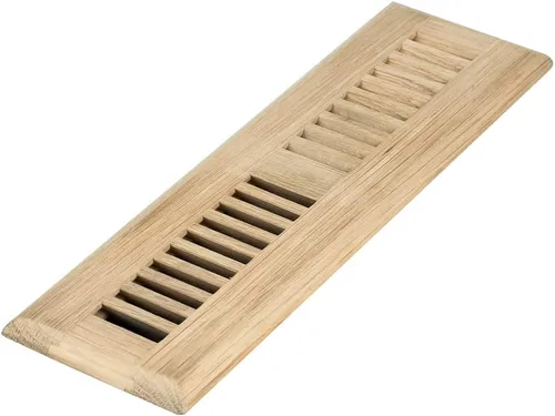 Miniatura 9 de Homewell Registro de piso de madera de roble rojo, cubierta de ventilación, 2 x 14 pulgadas, sin terminar rojo (Red Oak)