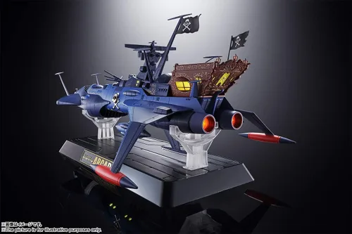 Miniatura 4 de TAMASHII NATIONS - Capitán pirata espacial Harlock - GX-93 Space PirateBattleship Arcadia, Bandai Spirits Soul of Chogokin Metal fundido