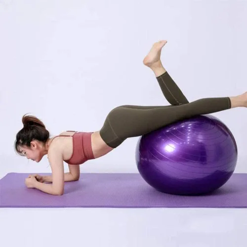 Miniatura 3 de MDybf Pelota de fitness, pelota de yoga, pilates, ejercicio, pelota de fitness con bomba de aire, para el hogar, oficina, fitness, equilibrio
