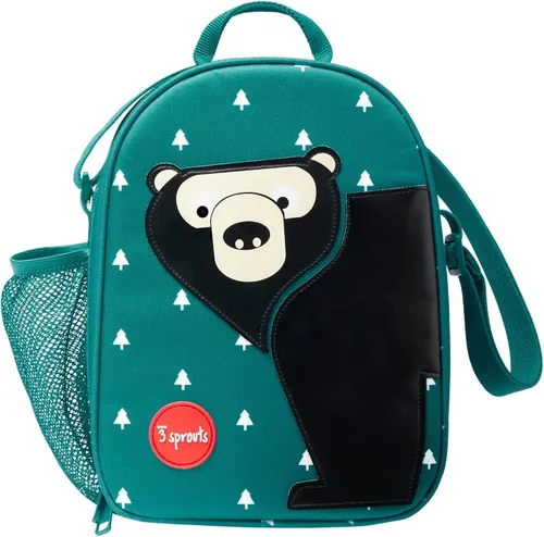 3 Sprouts Lonchera para niños – Fiambrera duradera para niños y niñas – Fiambrera para niños – Perfecta para guardería, escuela y viajes – Tela