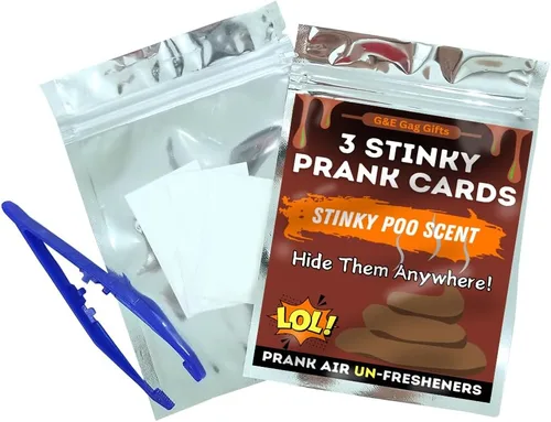 Tarjetas de broma apestosas – Air Un-Fresheners – Huele a olor corporal desagradable – Ocultarlas en cualquier lugar – Regalo de broma