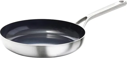 Miniatura 10 de OXO Mira - Juego de sartenes antiadherentes de acero inoxidable de tres capas, sin PFAS, de 8 y 10 pulgadas, para inducción, multirevestimiento