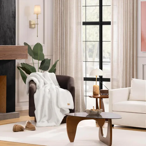 Miniatura 2 de Manta UGG Euphoria de pelo sintético de felpa, manta cálida y esponjosa para sofá o cama, decoración de lujo para dormitorio, mantas esponjosas
