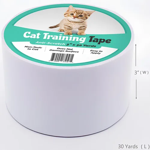 Miniatura 3 de ELK Cinta de entrenamiento antiarañazos para gatos, disuasorio de arañazos, 100% transparente, protector de muebles de interior para silla, sofá