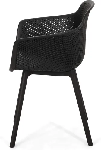 Miniatura 6 de Christopher Knight Home Davina - Silla de comedor (2 unidades), polipropileno, color negro