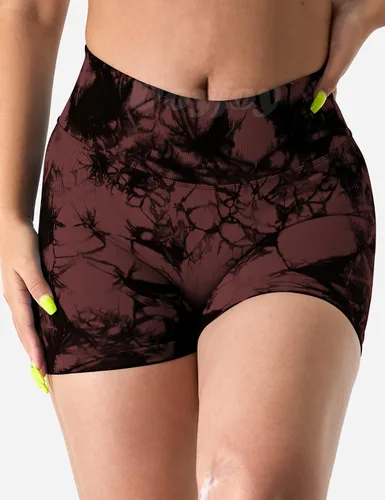 Miniatura 3 de VOYJOY Pantalones cortos de entrenamiento para mujer de 3.6 pulgadas, con levantamiento de glúteos, pantalones cortos de gimnasio sin costuras